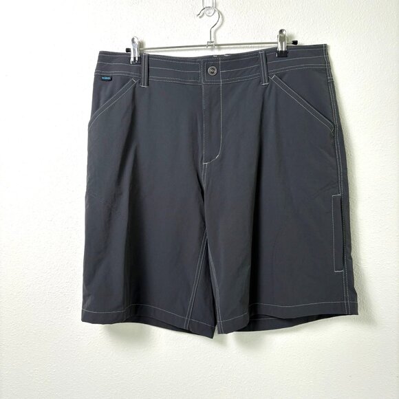 Kuhl Shorts Mens Size 38 Gray Zip Cargo Pockets Outdoor Hiking Casual - Picture 1 of 13